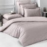 Постельное белье однотонное из сатина KARNA LOFT капучино евро