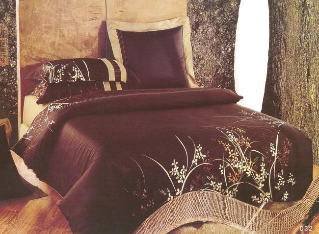Постельное белье из сатина с вышивкой  САЙЛИД D-32 евро
