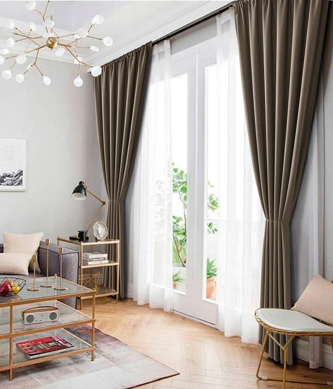 Комплект штор из рогожки TANGO NATURE N-04 200х272 (2шт)