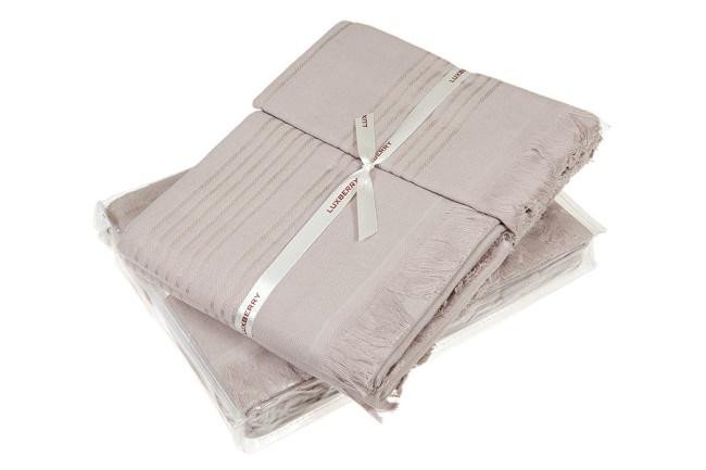 Комплект полотенец LUXBERRY SIMPLE мокко (3шт)