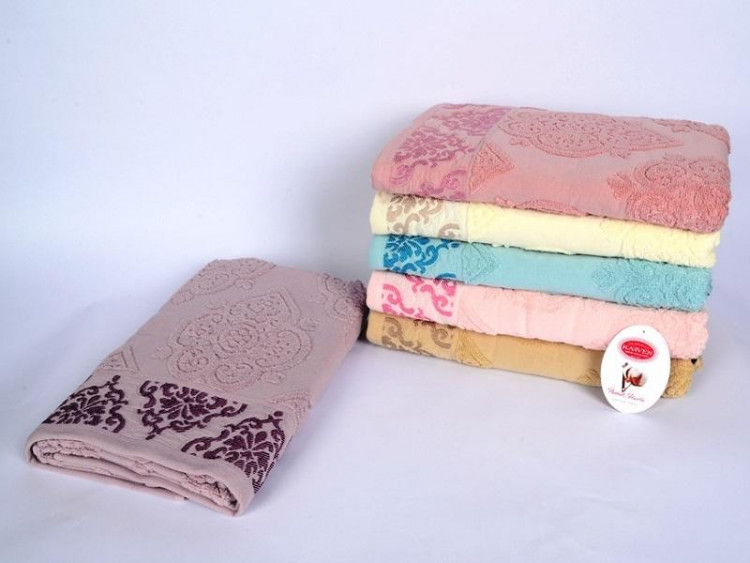 Набор полотенец махровых хлопковых KARVEN H5012 NATZE 50х90 (6шт)