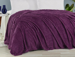 Плед из полиэстера KARVEN SUPER SOFT P942 MELINDA фиолетовый 200х220