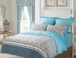 Постельное белье из печатного сатина SAILID B-210-4 семейное