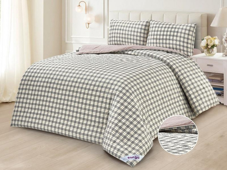 Постельное белье из твила с одеялами TANGO PRIMAVERA классика в клетку семейное
