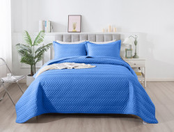 Покрывало тонкое из микрофибры TANGO AMZ MARRAKECH синее 215х240