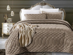 Покрывало с наволочками тонкое велюровое TANGO ROXETTE ROX-02 240х260