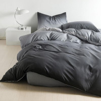 Постельное белье из микросатина TANGO градиент серый 50х70 (2шт) 2-спальное