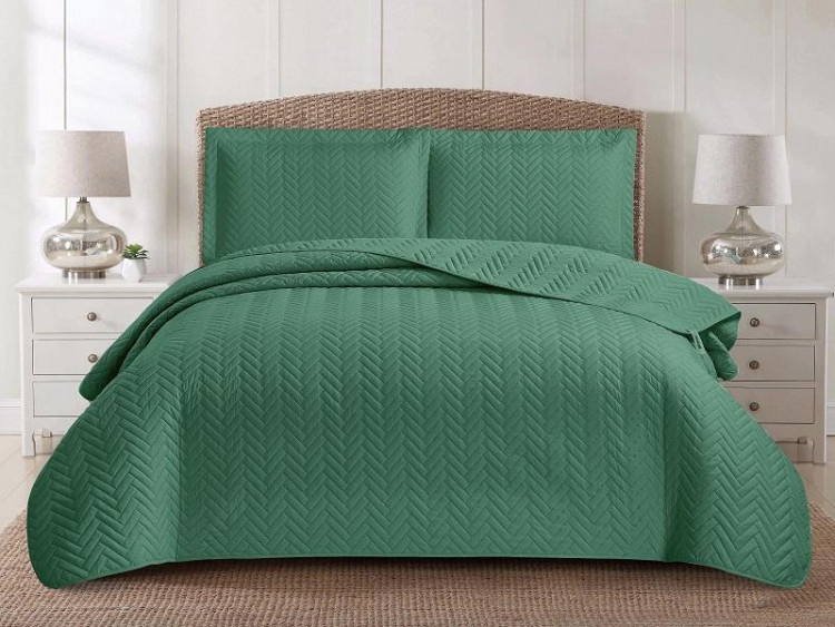 Покрывало тонкое из микрофибры TANGO AMZ MARRAKECH зеленое 215х240