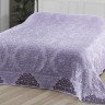 Простыня махровая жаккардовая KARNA OTTOMAN светлая лаванда 160х220