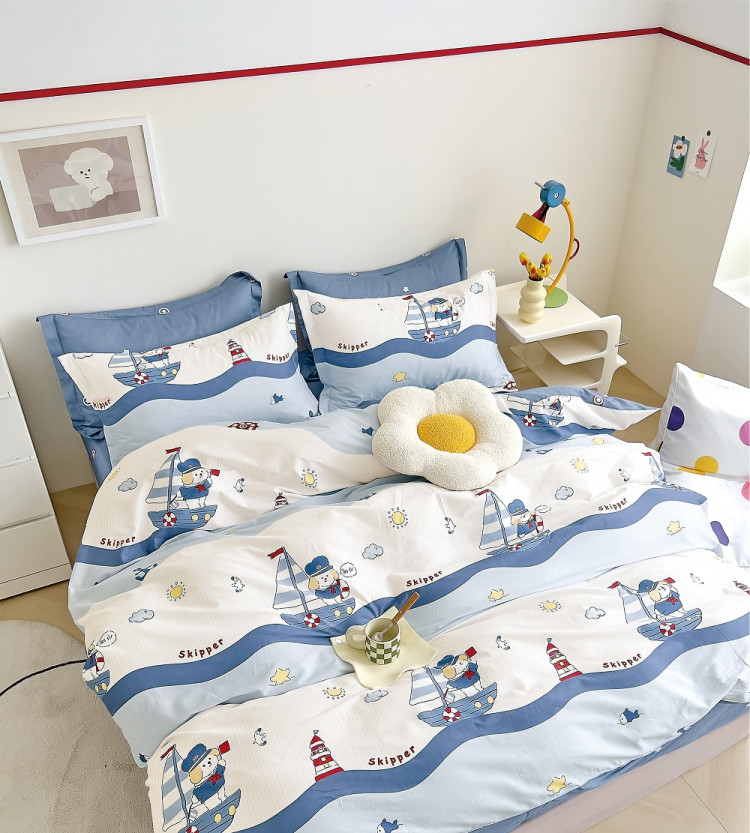Постельное белье из твил-сатина TANGO skipper 50х70 (2шт) 1,5-спальное