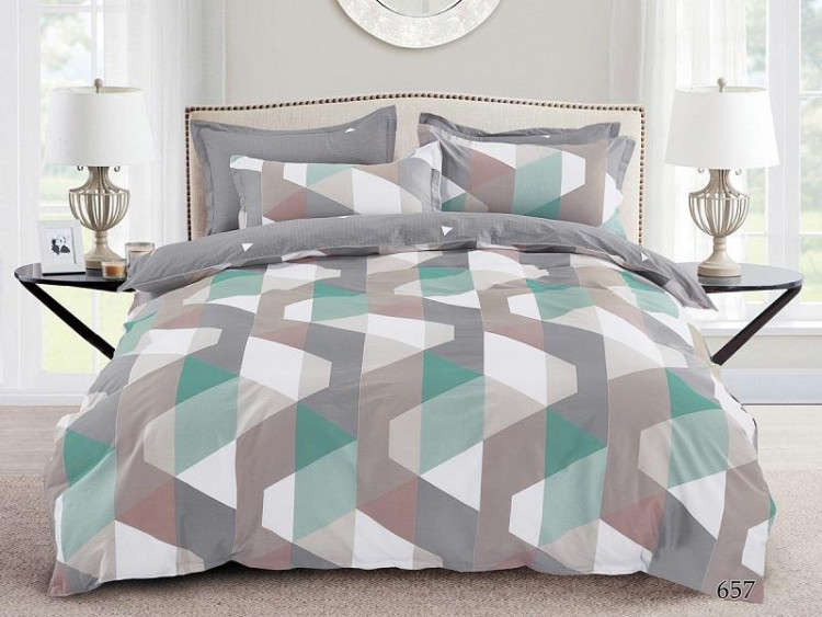 Постельное белье из сатина АЛЬВИТЕК CA-1-657 70х70 (2шт) 1,5-спальное