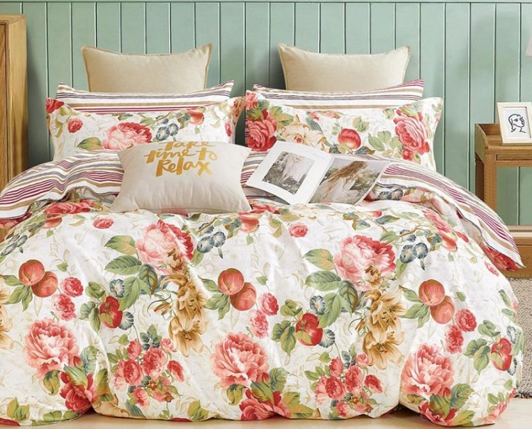 Постельное белье двухстороннее из твил-сатина SAILID BP-136-3 евро