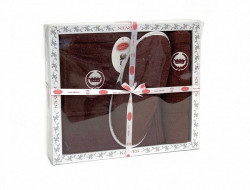 Набор для сауны мужской хлопковый махровый KARVEN B355(V-3)-6 бордовый