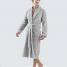 Халат мужской хлопковый махровый KARNA LEON серый XXXL