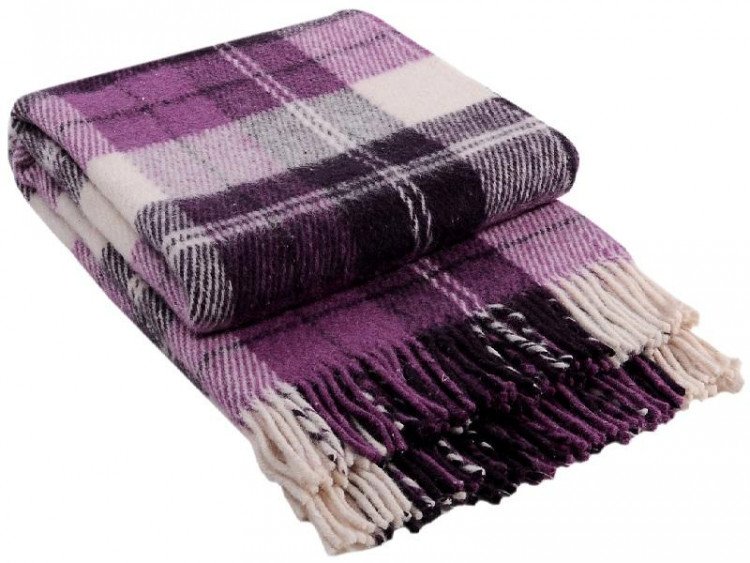 Плед из новозеландской шерсти и полиэстера VLADI ЭЛЬФ 02-04 170х210