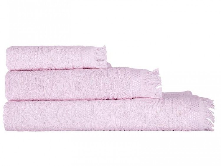 Полотенце жаккардовое KARNA ESRA пудра 50х90