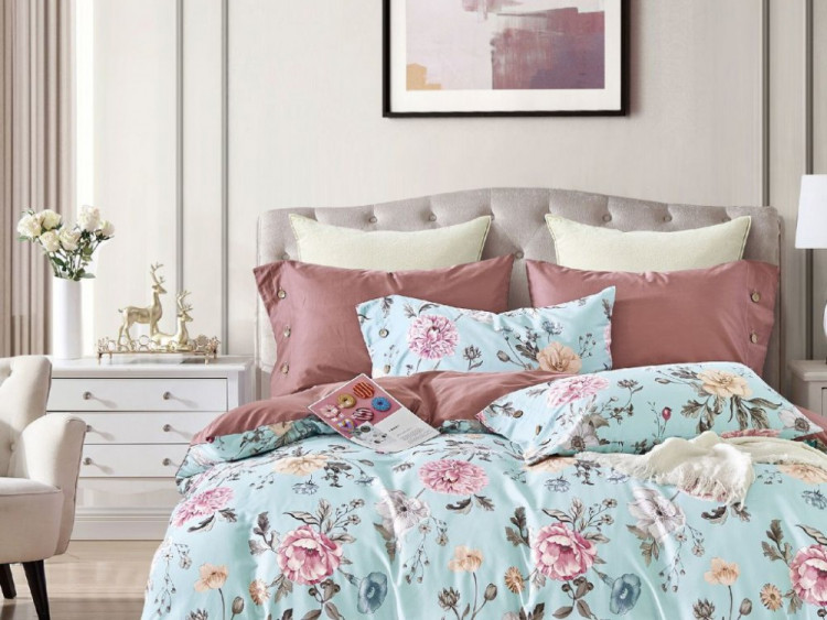 Постельное белье из египетского хлопка ASABELLA 2006-6 50х70 (2шт) и 70х70 (2шт) евро