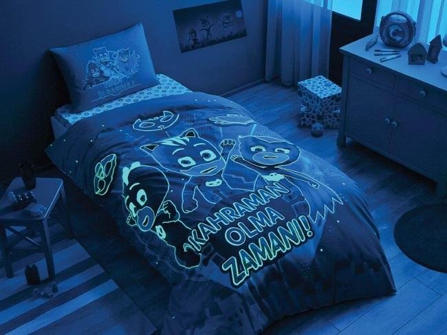 Детское постельное белье TAC светящееся PJ MASKS