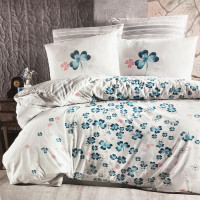 Постельное белье из ранфорса KARVEN N023 CHANCE TURQUOISE 50х70 (2шт), 70х70 (2шт) евро