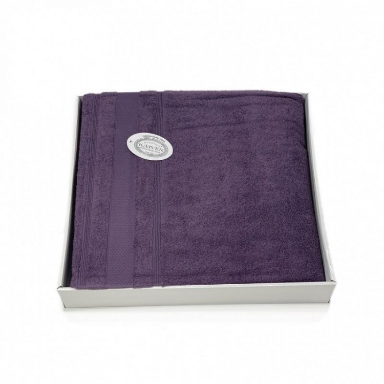 Плед из хлопка махровый KARVEN P956 ADA V12 фиолетовый 160х220