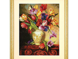 Набор для вышивания DIMENSIONS 70-35305 Пестрые тюльпаны 30,4x38,1 см