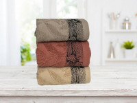 Набор кухонных полотенец махровых хлопковых KARVEN HM719 BEGONYA V2 30х50 (3шт)