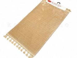 Набор ковриков для ванной мех с бахромой KARVEN KV414 POST DOKUMA SACAKLI капучино 50х60 (1шт), 60х100 (1шт)