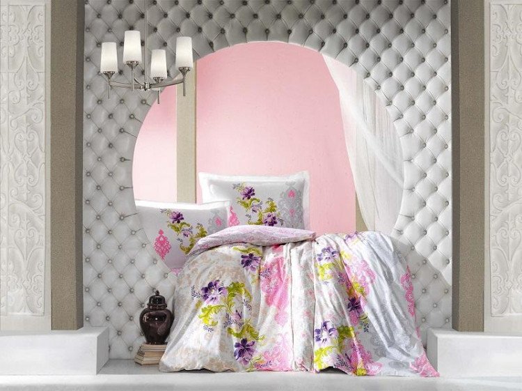 Постельное белье ALTINBASAK RANFORCE NEON KAREL розовое 50х70 (2шт) евро