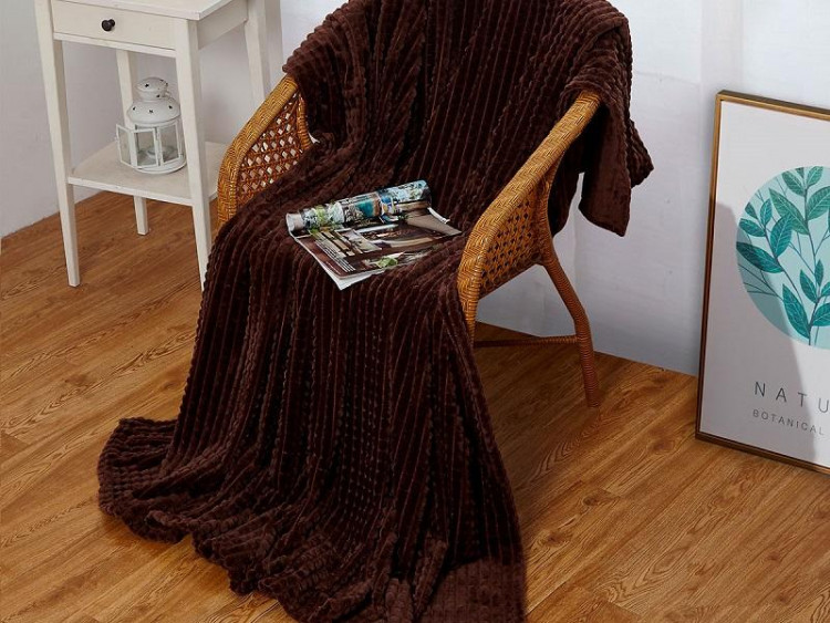 Плед из велсофта АЛЬВИТЕК SOFT PLUSH CARRE 004-SP 200х220