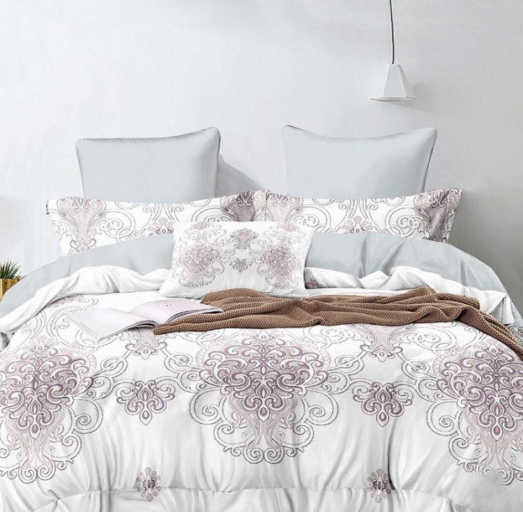 Постельное белье двухстороннее из твил-сатина SAILID BP-32-4 семейное