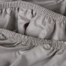 Простыня на резинке из сатина SAILID SL-5-180 серая 180х200х25