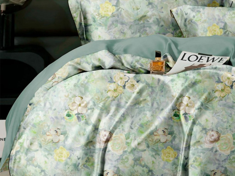 Постельное белье из фланели ASABELLA 2214-6 50х70 (2шт) и 70х70 (2шт) евро