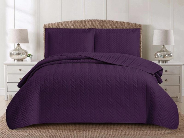 Покрывало тонкое из микрофибры TANGO AMZ MARRAKECH фиолетовое 215х240