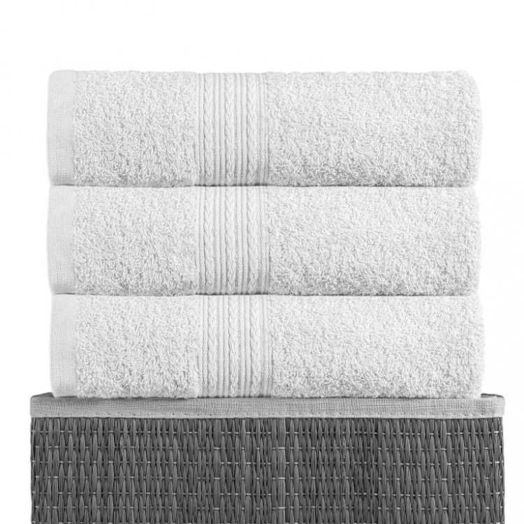 Полотенце махровое BAYRAMALY белое 40х70