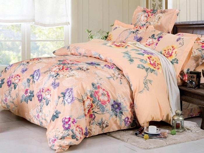 Постельное белье из сатина с вышивкой  САЙЛИД D-177 евро