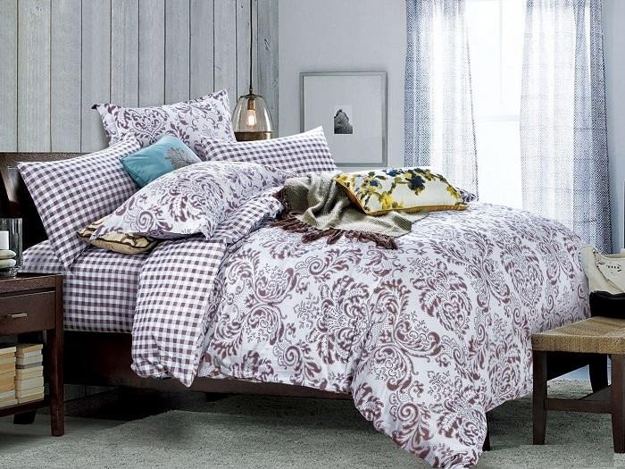 Постельное белье из печатного сатина АЛЬВИТЕК CKA-017 50х70 (2шт) и 70х70 (2шт) семейное