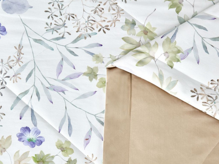 Постельное белье с летним одеялом из египетского хлопка Premium ASABELLA Гармония 50х70 (2шт) евро