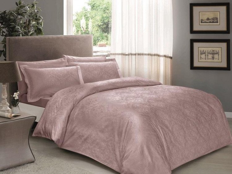 Постельное белье из LUX жаккарда в PVC TAC DARIA лиловое евро