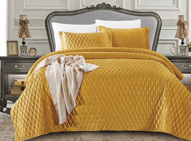 Покрывало с наволочками тонкое велюровое TANGO ARABESQUE ARA-13 240х260