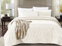 Покрывало с наволочками тонкое велюровое TANGO ROXETTE ROX-05 240х260