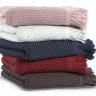 Плед из хлопка и тенсела CASUAL AVENUE FRESNO red wine 240х250
