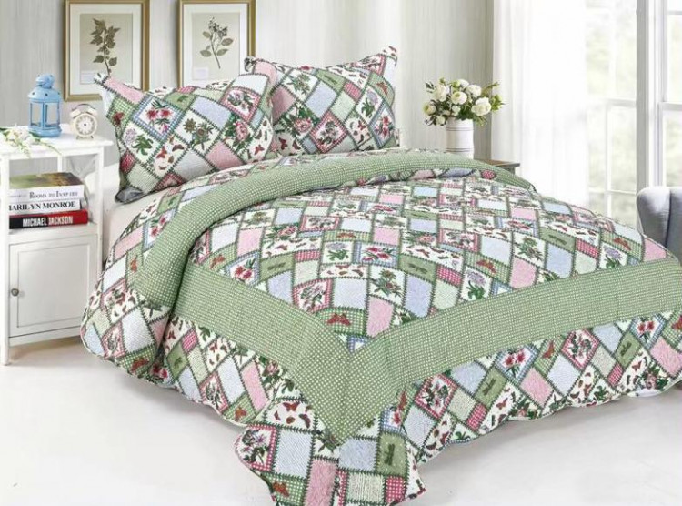 Покрывало хлопковое с наволочками TANGO PATCHWORK PW-76 230х250