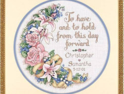 Набор для вышивания DIMENSIONS 03892 Свадебная надпись 30x30 см