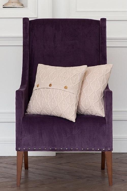 Наволочка декоративная LUXBERRY LUX 46 белая глина 40х40