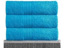 Полотенце махровое BAYRAMALY бирюзовое 40х70