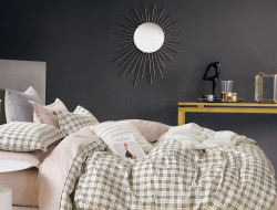 Постельное белье из твил-сатина TANGO классика в клетку 50х70 (2шт) 2-спальное