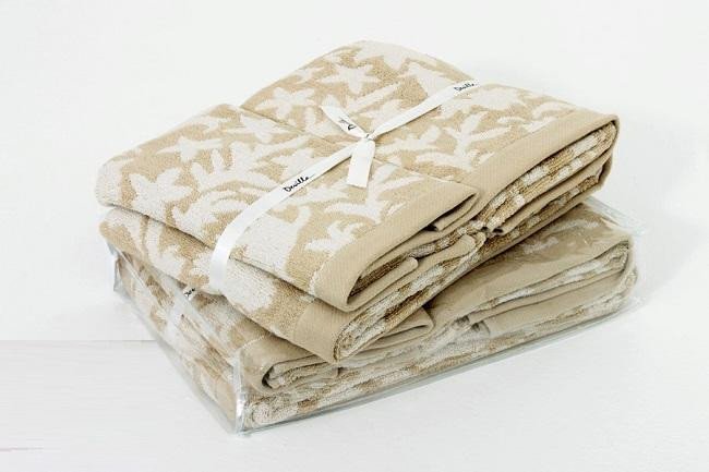 Комплект бамбуковых полотенец DEVILLA 02498 VITA бежевый (3шт)