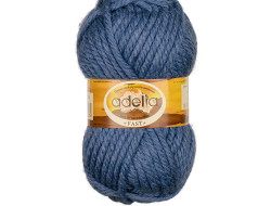 Пряжа ADELIA FAST №06 синяя 78% акрил, 22% шерсть, 3 шт х 150 гр, 45 м +/- 2 м