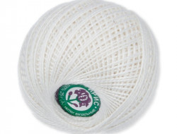 Пряжа СПБ ИРИС №0102 молочная 100% мерсеризованный хлопок 20 шт х 25 гр, 150 м