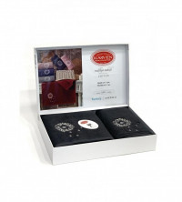 Набор полотенец махровых хлопковых в коробке KARVEN HS1674 RADIKYA V2 антрацит 50х90 (1шт), 70х140 (1шт)